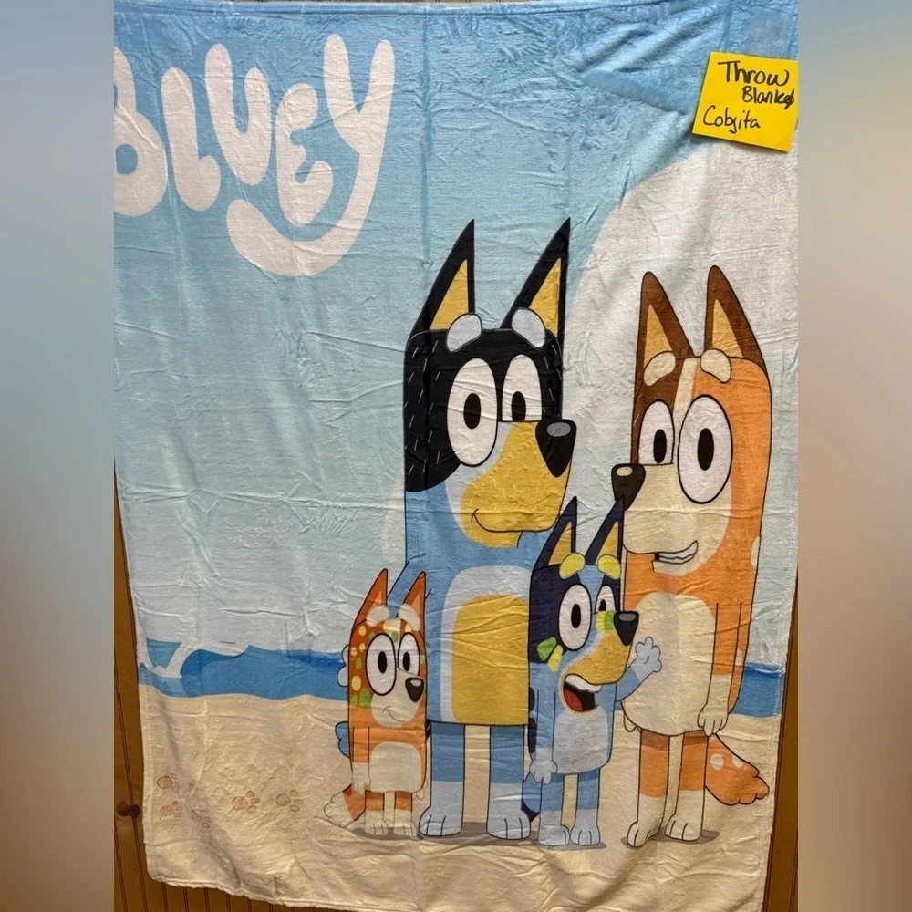 Bluey Character throw Blanket new in plastic 50x40